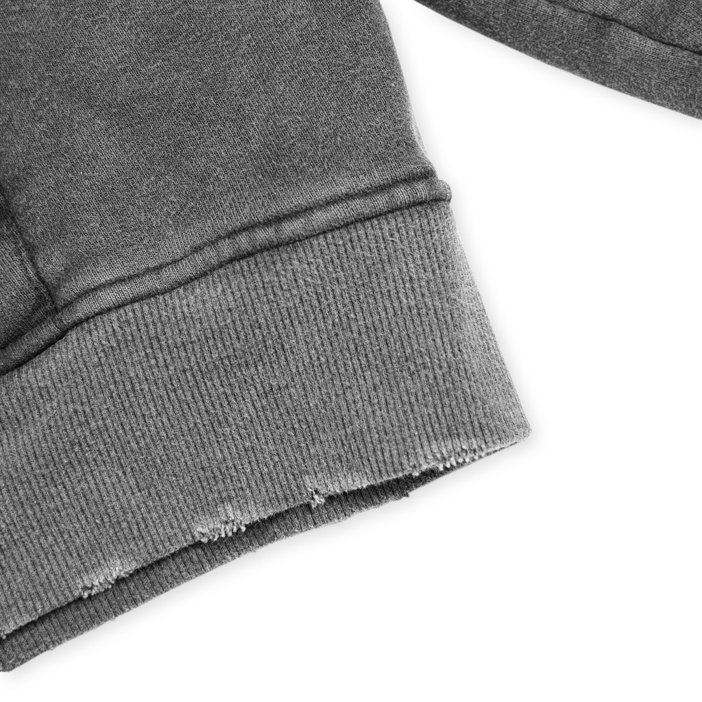 Áo Khoác Nỉ Dây kéo Acid Wash Fullzip Hoodie Gamble