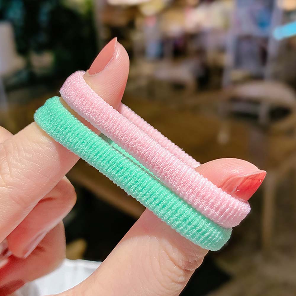 Set 50 Dây Buộc Tóc Co Giãn Nhiều Màu Cho Nữ