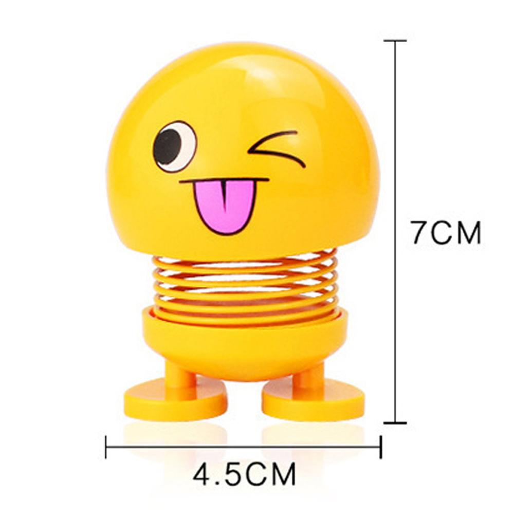 Mặt Cười Bằng Nhựa ABS Màu Vàng Trang Trí Xe Hơi