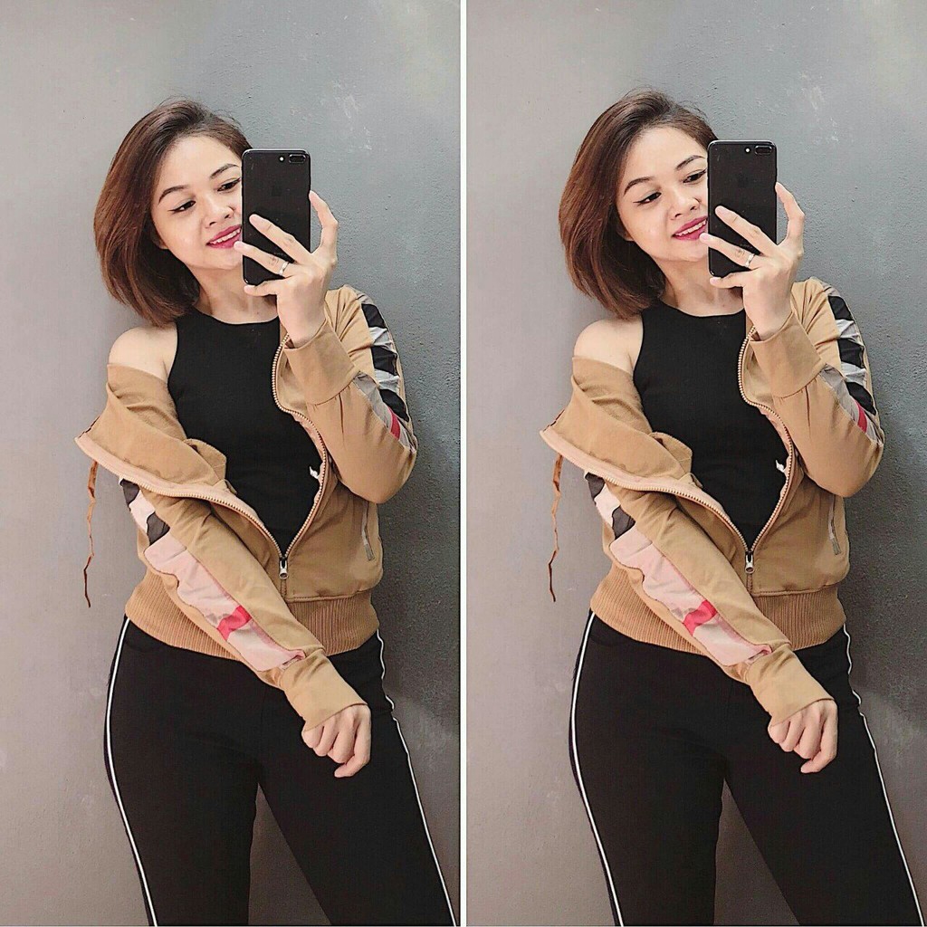 [S03] Áo khoác nữ da cá chống nắng sọc tay - M026 | BigBuy360 - bigbuy360.vn