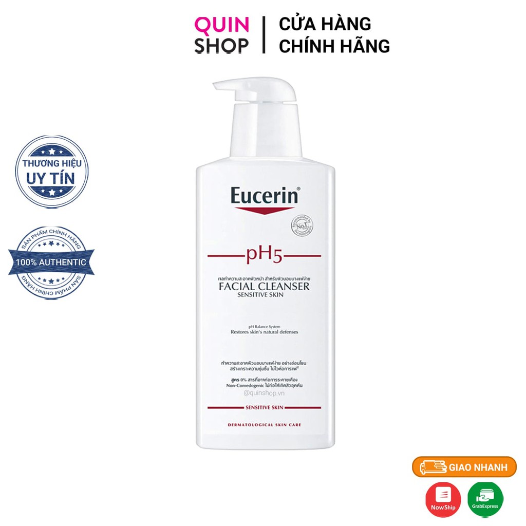 Sữa Rửa Mặt Dịu Nhẹ Cho Da Nhạy Cảm Eucerin Sensitive Skin Facial Cleanser
