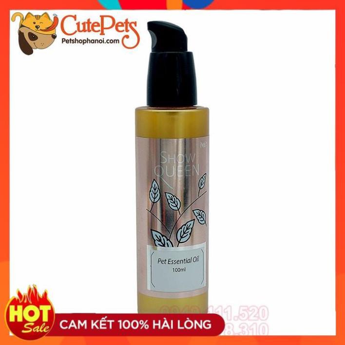 Nước Hoa Tinh Dầu Dưỡng Lông Pet (hàng chuẩn) Essential Oil Show Queen 100ml