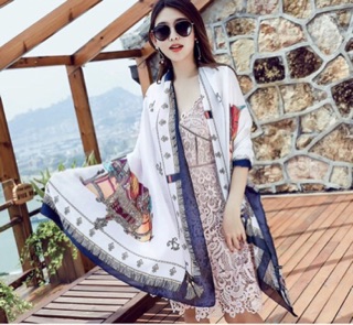 Khăn Choàng Lụa Khăn Quàng Cổ Cao Cấp - Khăn lụa siêu Mềm Mịn size 180*90cm