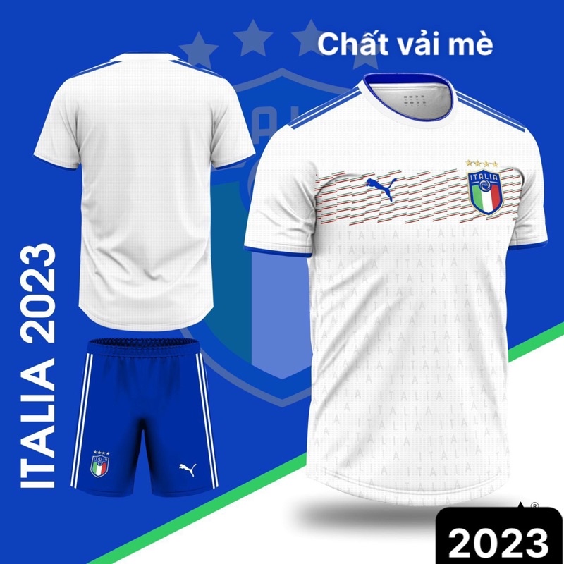 Sét Quần Áo Bóng Đá CLB Ý 🇮🇹 2023-Chất Vải Mè Thái