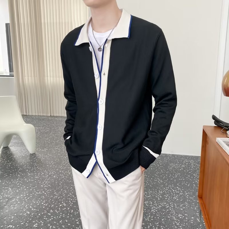 Áo Khoác Cardigan Nam Dệt Kim Thiết Kế Đơn Giản Thời Trang Mùa Thu 2022 Mới Cho Nam Hàn Quốc áo nam đẹp áo sơ mi nam dài tay bigsize simple áo nam bigsize fashion áo kiểu nam