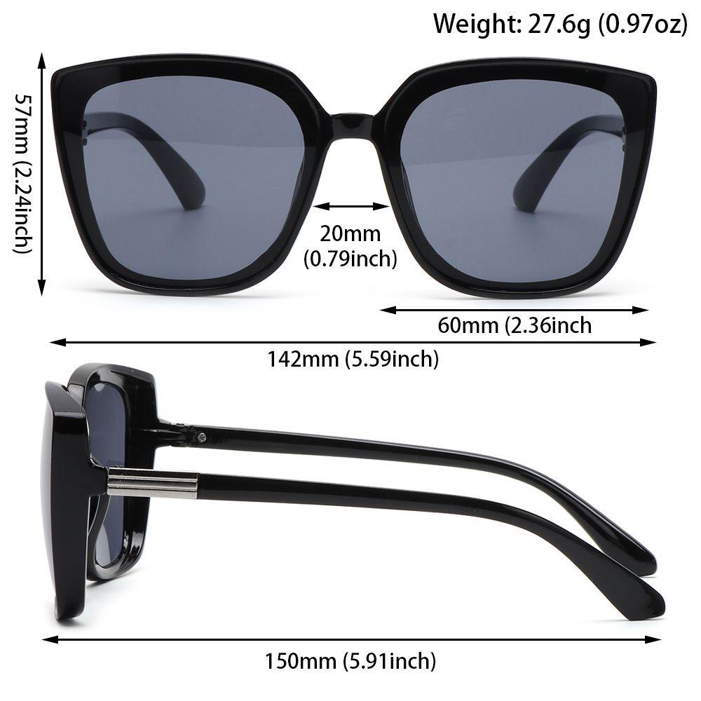 EUCA Kính Mát Oversized Thời Trang V400