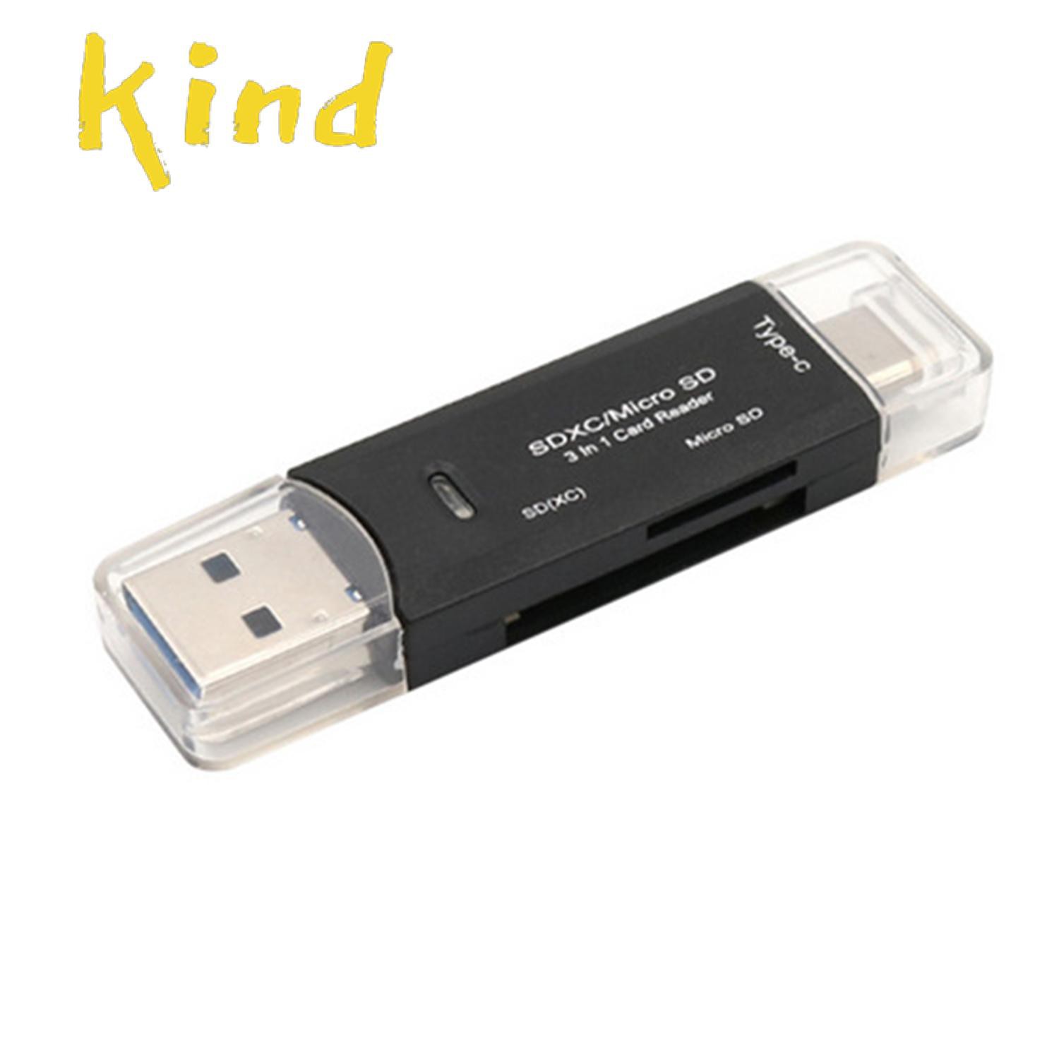 Đầu Đọc Thẻ Nhớ 3 Trong 1 Usb3.1 Usb-C / Type C Sd Tf / Micro Sd | BigBuy360 - bigbuy360.vn