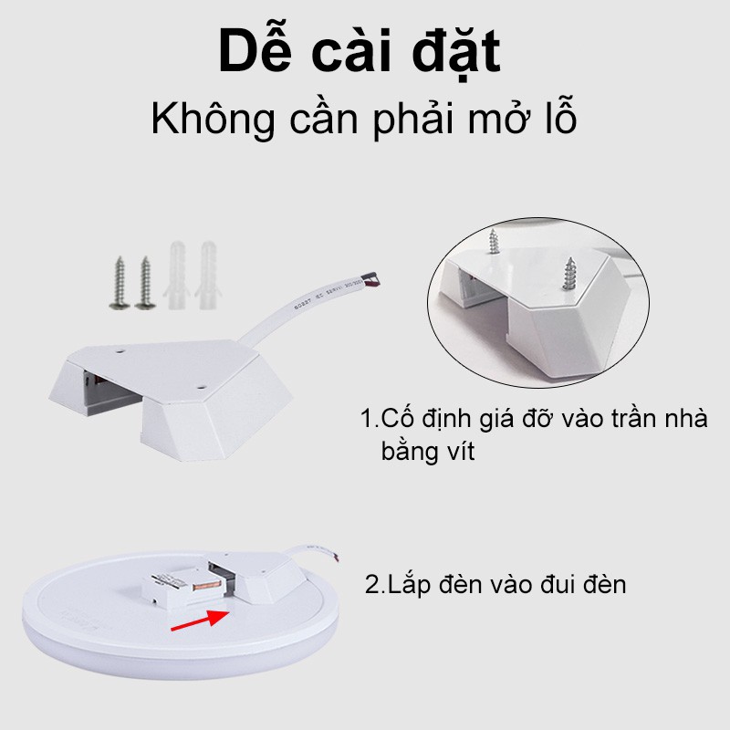 Đèn trần CHUANGYANG 15W 20W 30W 50W 12W 24W tùy chọn siêu sáng chống thấm nước chất lượng cao