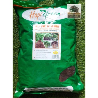 GIÁ THỂ MÙN DỪA HAPIGREEN ĐÃ QUA XỬ LÝ CHUYÊN DÙNG TRỒNG RAU MẦM - TÚI 2kg