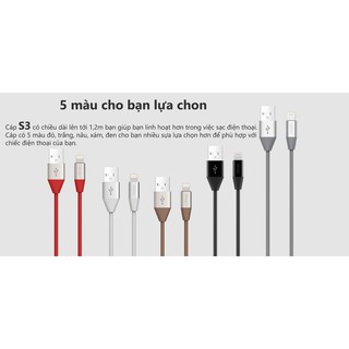 Dây Cáp Sạc Dài 1.2m Eloop S33 - Type-C - Hãng Phân Phối Chính Thức