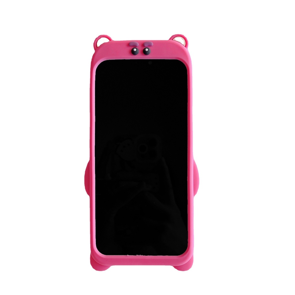 Ốp Điện Thoại Silicon Mềm Chống Sốc Hình Gấu 3D Dễ Thương Cho Iphone
