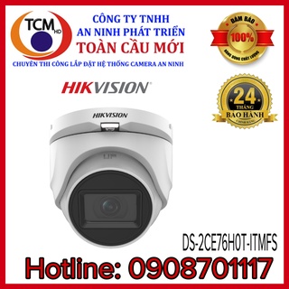 Camera dome hd-tvi hồng ngoại 5.0 megapixel hikvision ds-2ce76h0t-itmfs