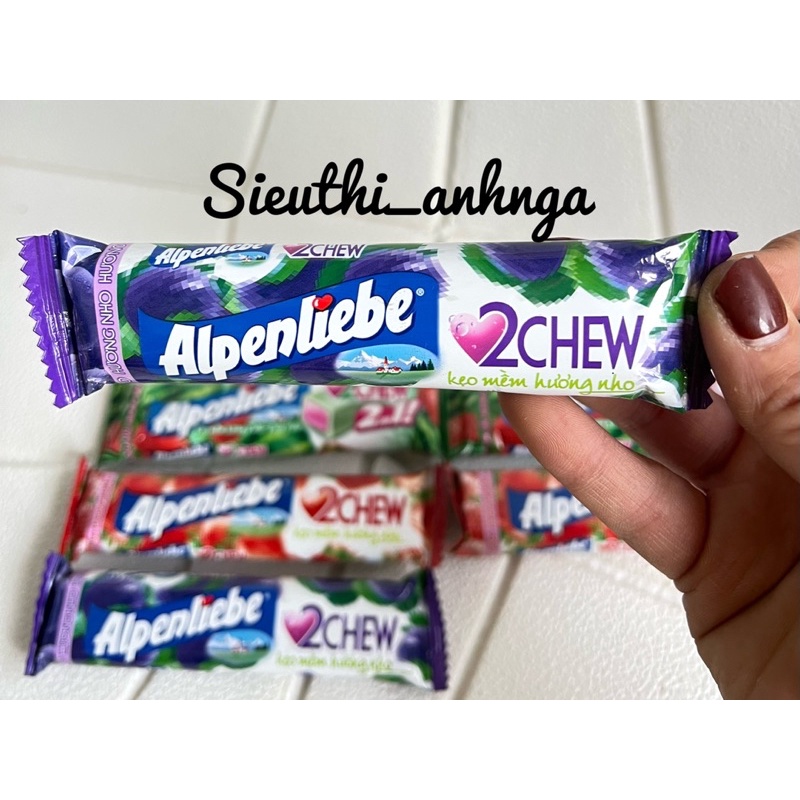 Kẹo Mềm Alpenliebe 2Chew Hương Trái Cây Thanh 24,5g