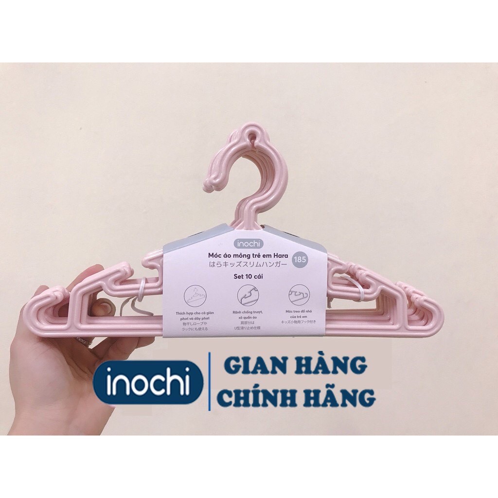 Set 10 móc treo quần áo Hokori/ Hara Inochi MA 185 phơi đồ cho bé