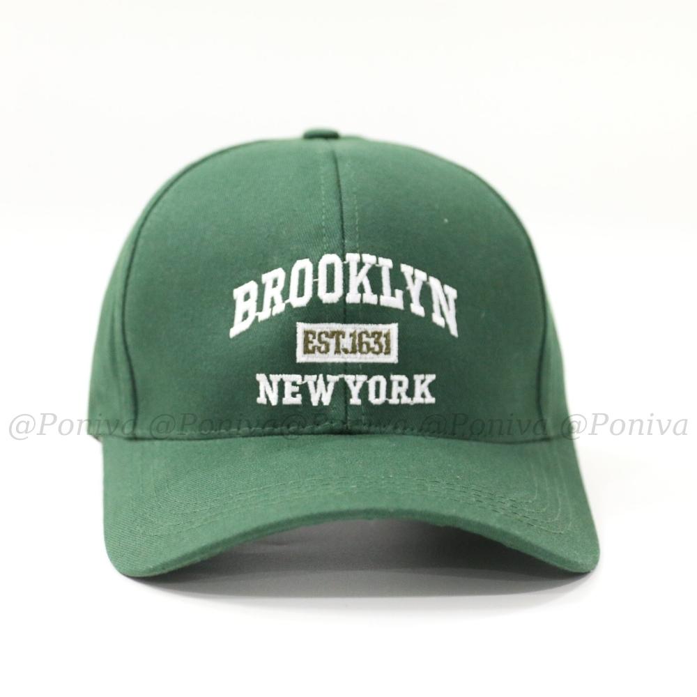 Mũ lưỡi trai ❤️ Nón kết thêu chữ BROOKLYN 1631 chất kaki cao cấp form unisex nam nữ phong cách Ulzzang PONIVA siêu hot