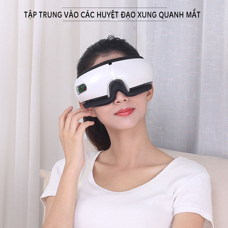 Máy Massage Mắt Thông Minh Eye Care Công Nghệ Khí Nén Thế Hệ Mới -Xoa dịu cơn mỏi mắt, giảm thâm quầng hiệu quả