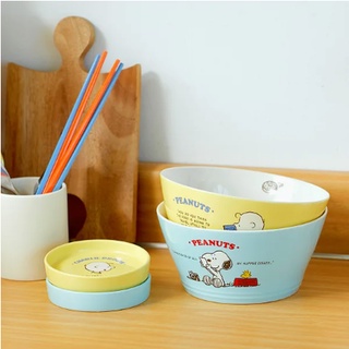 Bộ Bát Ăn Mì Peanuts x Snoopy (Bát Mì + Bát Đĩa Bên + Đũa)