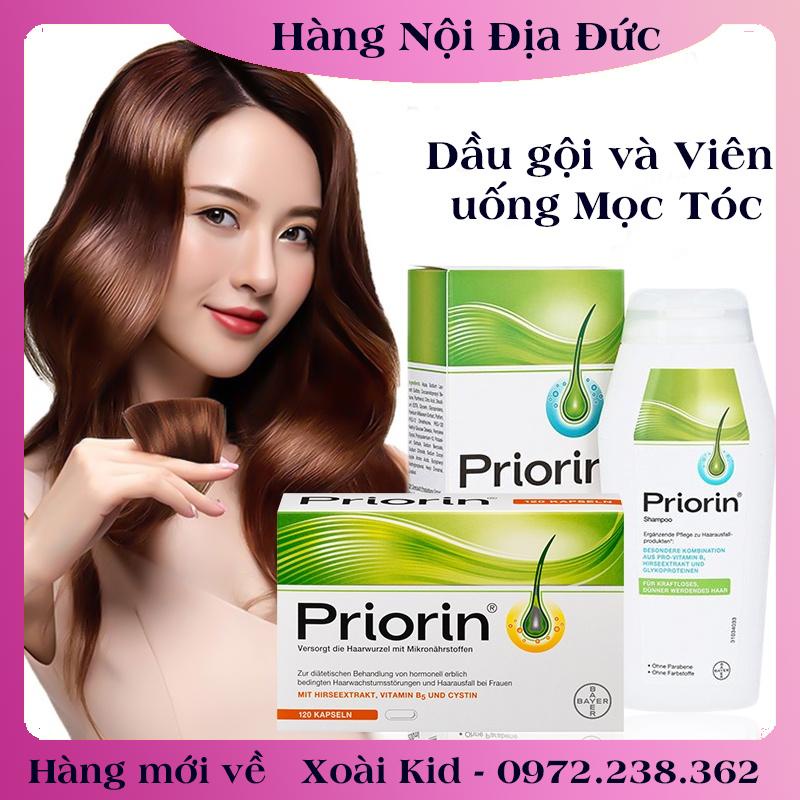 Dầu gội Priorin giúp mọc tóc dành cho tóc rụng yếu và mỏng - Nội địa Đức Đủ Bill