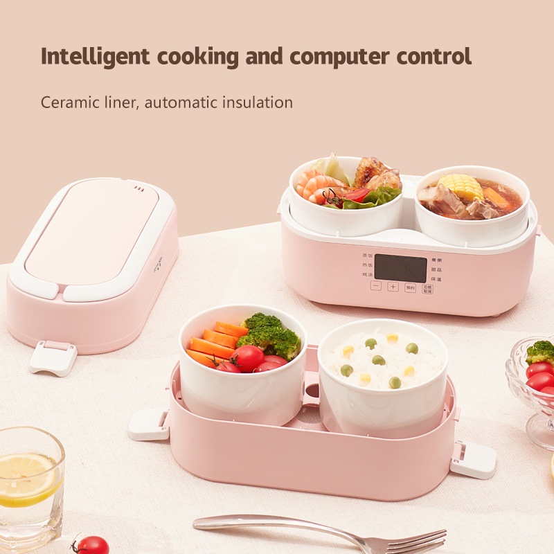 Hộp Cơm Điện Vuông KAIMEIDI, Nồi Nấu Ăn Gốm, Thông minh, Chạm vào, Bằng hẹn hò, Cách Nhiệt, Có Thể Cắm, Máy Sưởi Tự Động