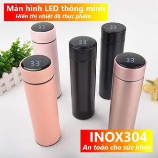 Bình giữ nhiệt thông minh tích hợp màn hình Led hiển thị nhiệt độ thể tích 500ml