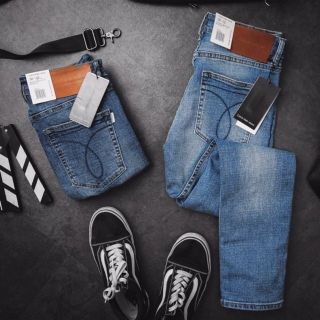 Quần jean VNXK ống đứng C.K 2 màu