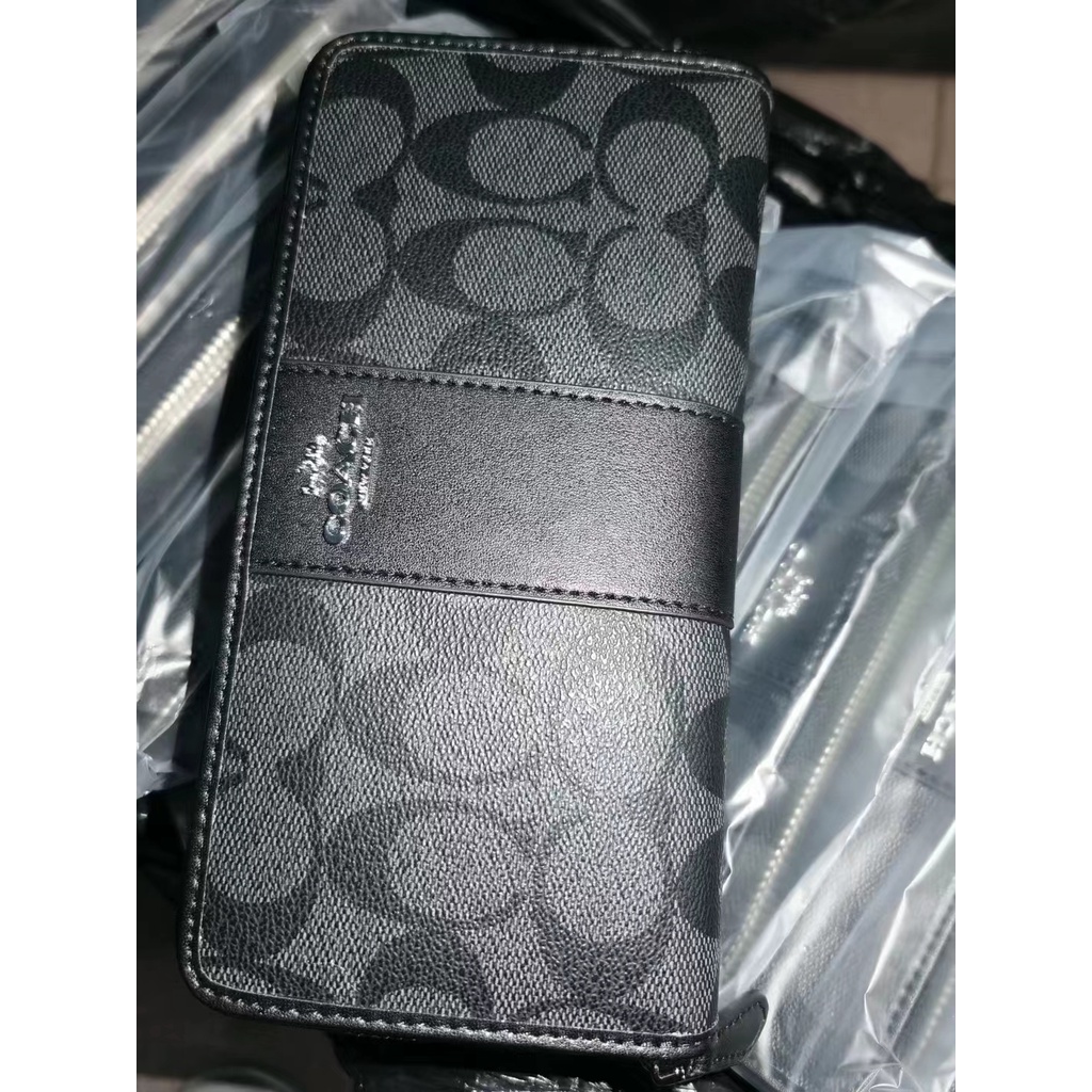 Ví Dài Coach Màu Cổ Điển Phối Khóa Kéo Dành Cho Nữ 54630