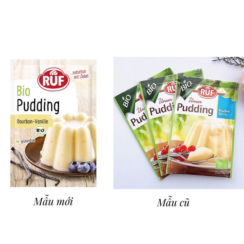 BỘT PUDDING HỮU CƠ RUF 40G