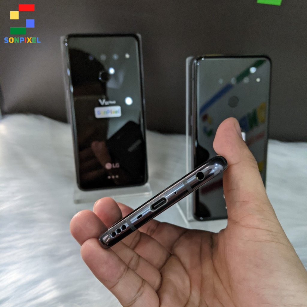 Điện Thoại LG V50 ThinQ 5G, 3 Camera Snapdragon 855,  6GB/128GB Màn 2k, Chơi Liên Quân/Pubg Mượt Sonpixel