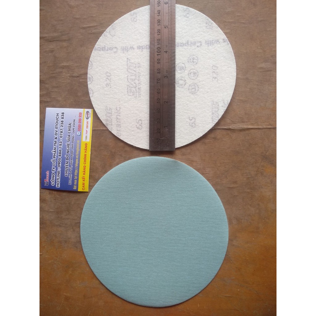 Giấy nhám - Nhám tròn 150mm - Made in Y - Hạt mài Ceramic siêu bền