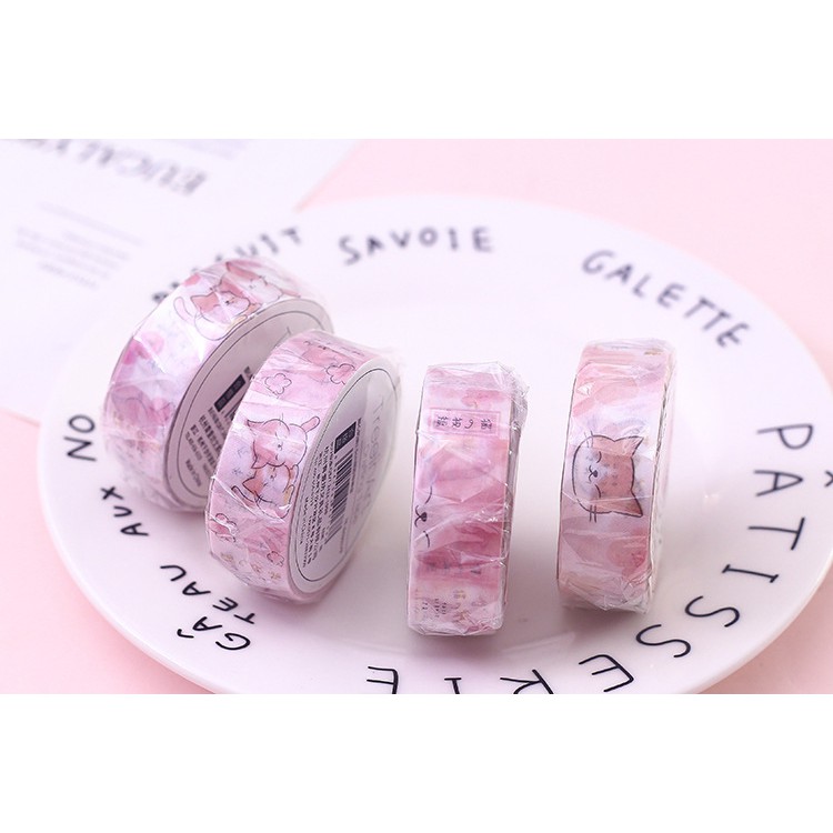 Washi Tape  - Bằng Kéo Trang trí hình Mèo Tree in Art siêu đáng yêu