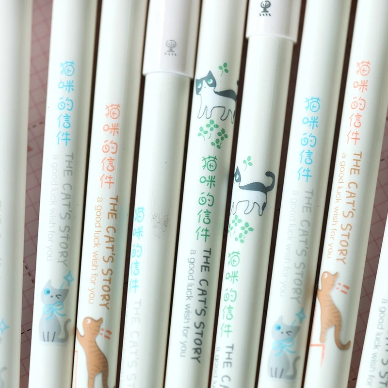 Bút Bi Mực Đen Ngòi 0.38MM Thiết Kế Hoạt Hình Dễ Thương