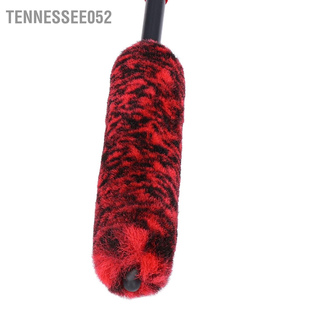 Tennessee052 Bàn chải làm sạch trung tâm bánh xe ô tô đa năng dài linh hoạt chi tiết lốp Màu đỏ