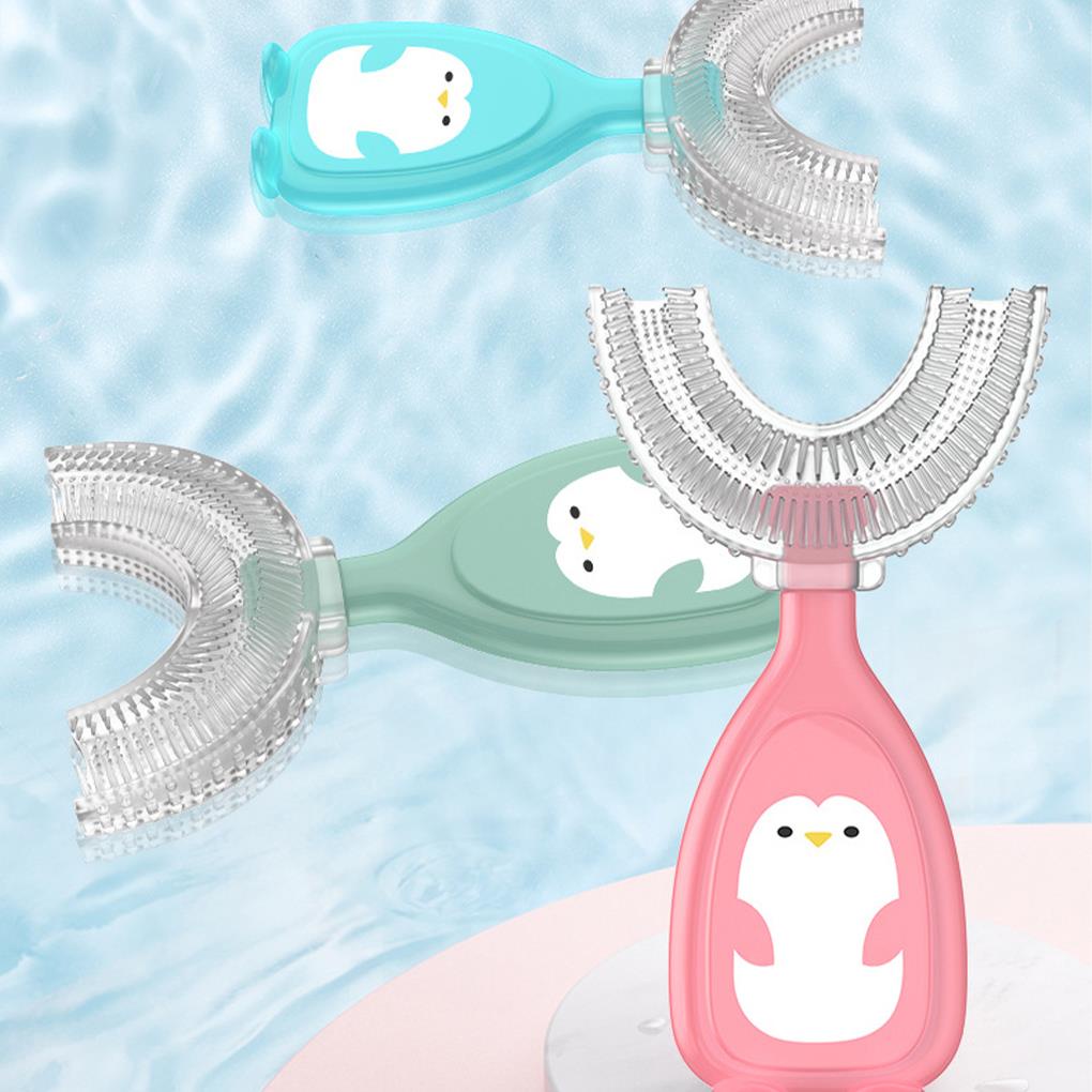 2pcs Silicone Handheld Manual Baby Toothbrush Sensory Tooth Brush Kids Cleaning Accessories Mouthpiece Cleaning Gadgets