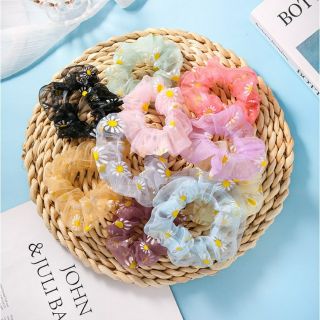 Dây Buộc Tóc Hoa Cúc Scrunchies Daisy 🌼