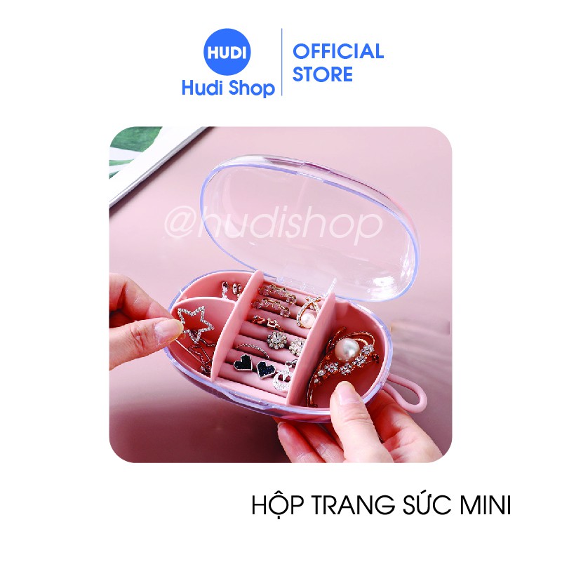 Hộp đựng Trang Sức Mini, Đựng Trang sức, Đồ Cá nhân, Mỹ phẩm, Nhở gọn/Dung tích lớn/Dễ dàng vệ sinh Hudishop GD320