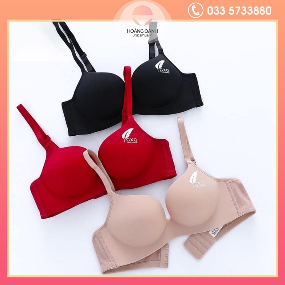 Áo lót nâng ngực Hoàng Oanh Underwear áo lót su đúc mút kép nâng ngực hiệu Thái Lan -áo lá cxg