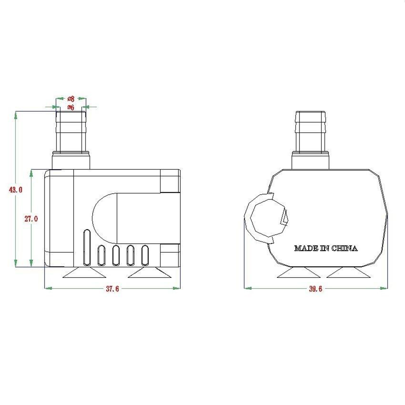 Máy Bơm Nước Không Chổi Than Mini 3w 12v Cho Bể Cá Cảnh