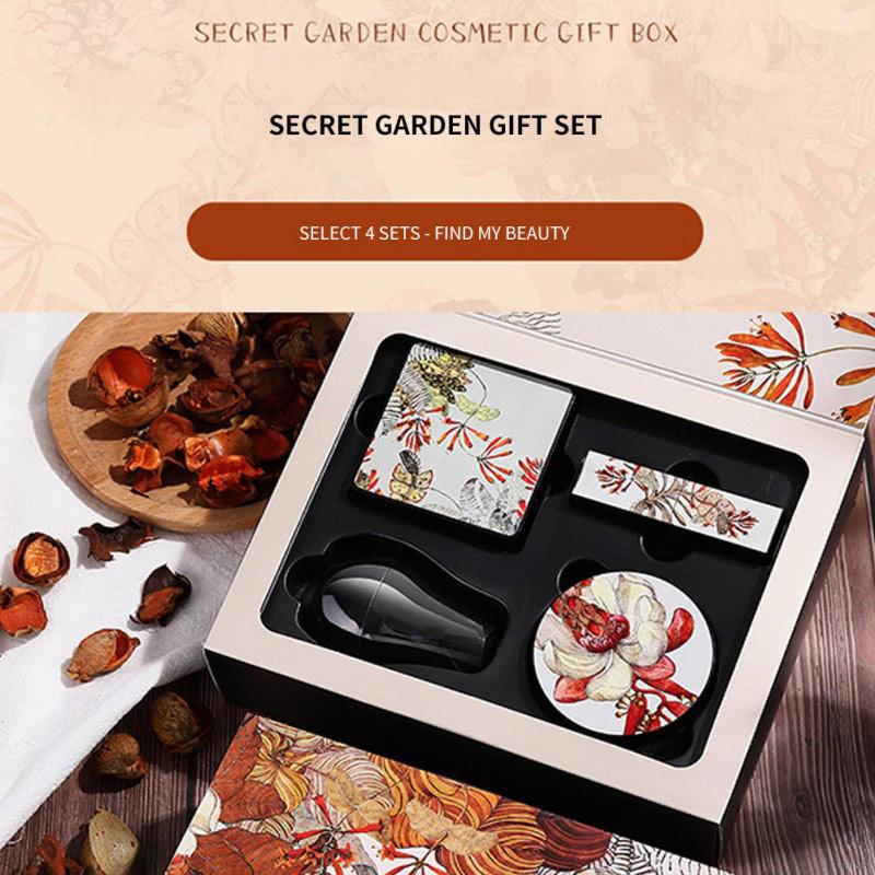 Bộ 4 mỹ phẩm trang điểm kèm mút xốp đầu nấm tiện dụng
 | BigBuy360 - bigbuy360.vn