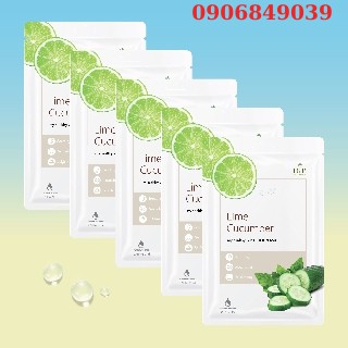 MặtNạ HNB My Healthy Skin Detox Mask Lime&Cucumber Dưỡng Da Chiết Xuất Dưa Leo & Chanh Tươi