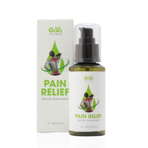 Dầu Giảm Đau Nhức Giảm Đau Vai Gáy, Đau Lưng, Đau Do Thoái Hóa, Đau Đốt Sống Cổ Pizkie - Pain Relief Gaia 100ml