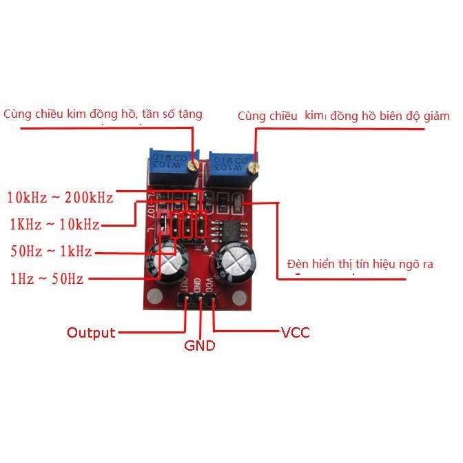Mạch tạo xung vuông NE555. | BigBuy360 - bigbuy360.vn