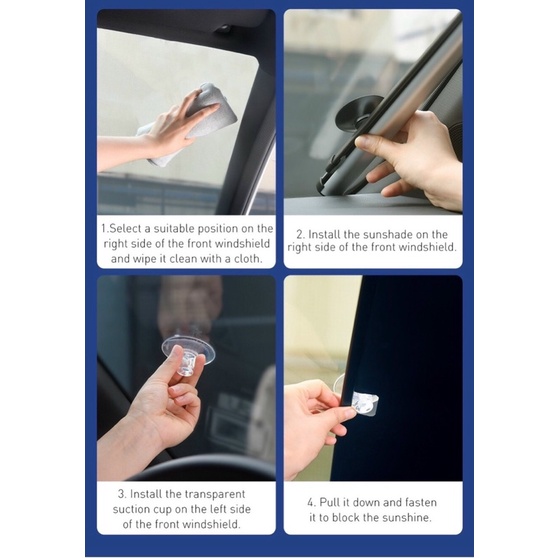 Rèm che nắng cửa kính trước oto xe hơi Baseus