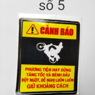 Tem chú ý và cảnh báo (decan)