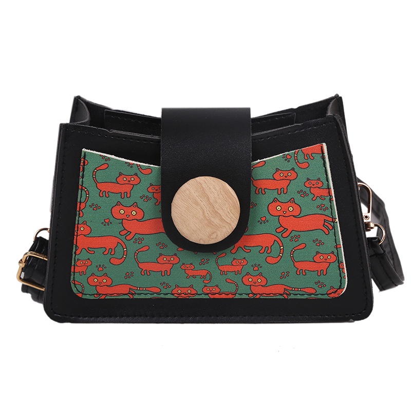 IELGY Túi Đeo Vai/Xách Tay In Họa Tiết Đơn Giản Thời Trang Cho Nữ