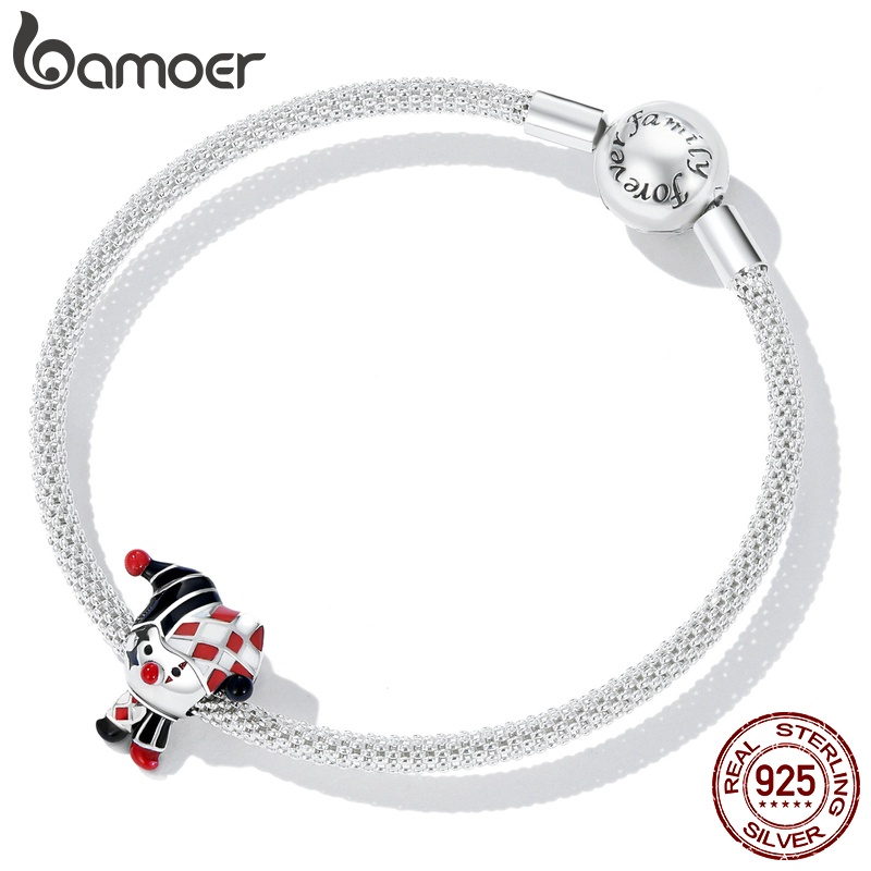 Mặt dây chuyền BAMOER Bạc 925 hình chú hề thời trang