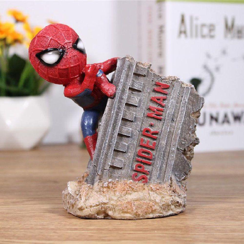 Ống Đựng Bút Hình Người Nhện Bằng Nhựa Resin Độc Đáo Trang Trí Nhà Cửa / Văn Phòng