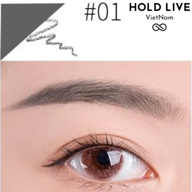 Chì Kẻ Mày HOLD LIVE Slim Brow Natural Fine Eyebrow Pencil