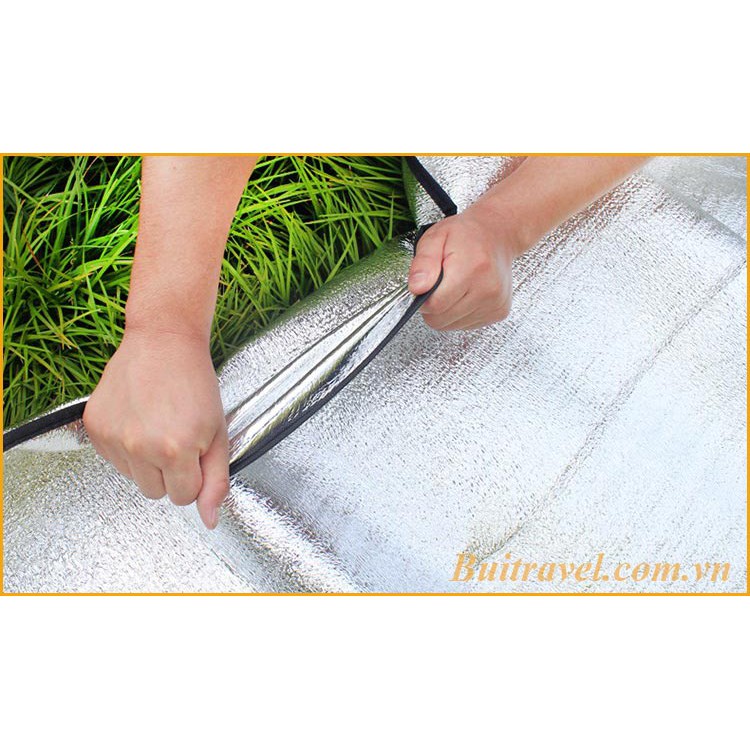 Thảm trải du lịch tráng bạc 2mx1m5, 2mx2m, 2mx2m5- Thảm cách nhiệt dã ngoại- Bụi Travel | BigBuy360 - bigbuy360.vn