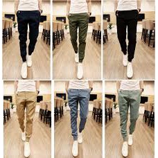 Quần Jogger Nam Kaki Co Giãn Ống Bo Co Giãn Mềm Mịn Giành Cho Nam Và Nữ