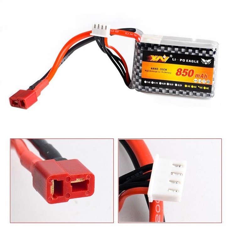 [PIN LOẠI TỐT] Pin Lipo 2S 7.4V 850mAh 25C